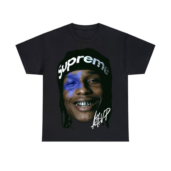 ASAP ROCKY T-SHIRT 90s Hip Hop Rap Tee Asap Mob Style T-shirt - Picture 1 of 4